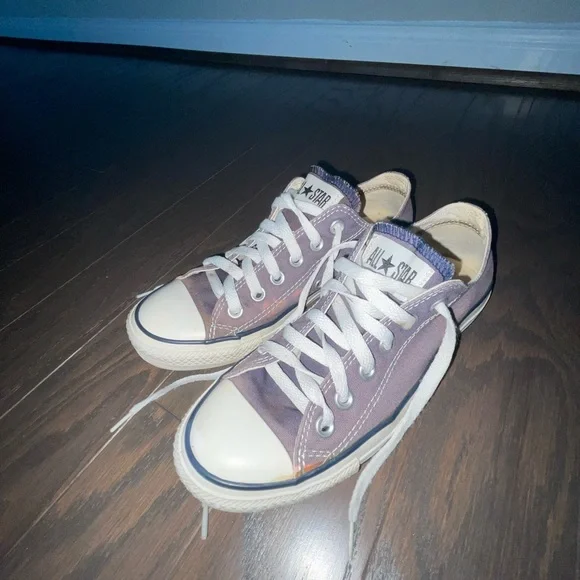 Converse Purple and White Chuck Taylor Sneakers - Picture 2 of 5